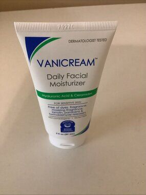 Vanicream Daily Facial Moisturizer 3oz, Hyaluronic Acid & Ceramides